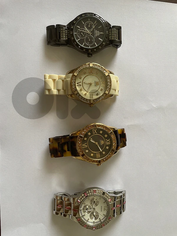 Set of 4 Women's Watches: Jennifer Lopez (3) + Guess (1)