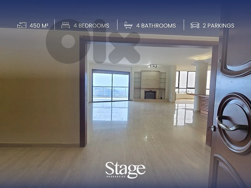 Apartment with City, Sea & Mountain Views in Yarze For Rent