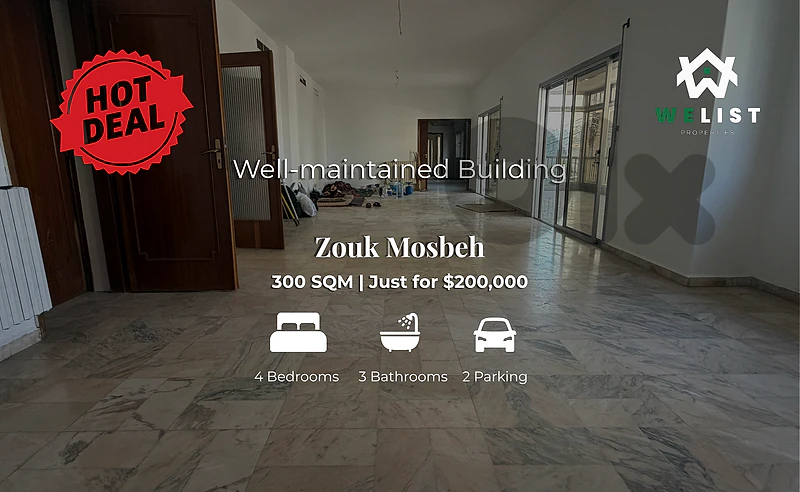 Apartment for sale in Zouk Mosbeh شقة للبيع في زوق مصبح