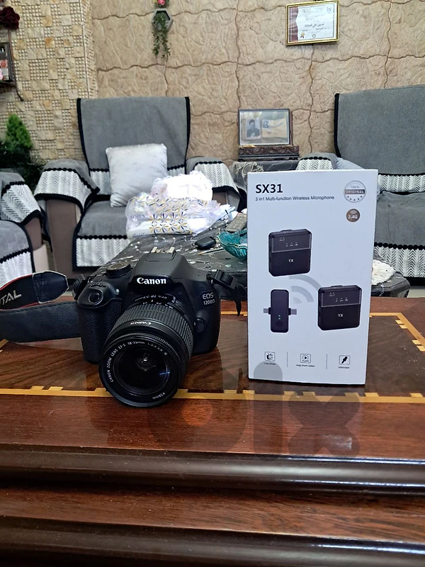 Canon EOS 1200D DSLR Camera + Lens + Accessories+ new mike