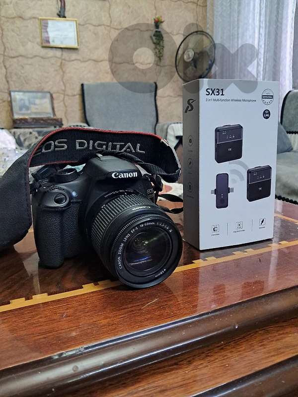 1200D DSLR Camera + Lens + Accessories+ new mike