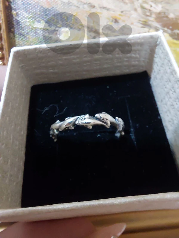 vintage lucky dolphins ring