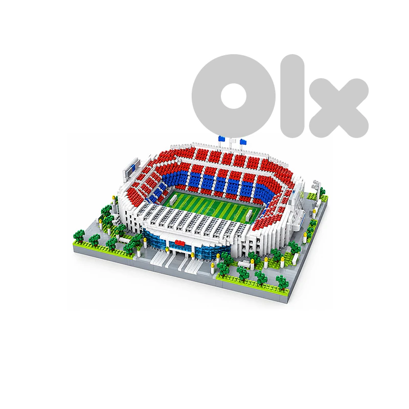 Football Stadium Building Block Set - طقم مكعبات بناء بتصميم ملعب كرة