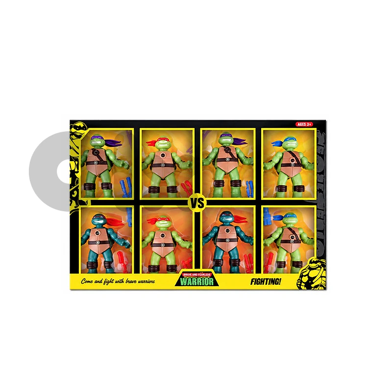 Kids Ninja Turtles Battle Figure Set with Projection -طقم مجسمات سلاحف