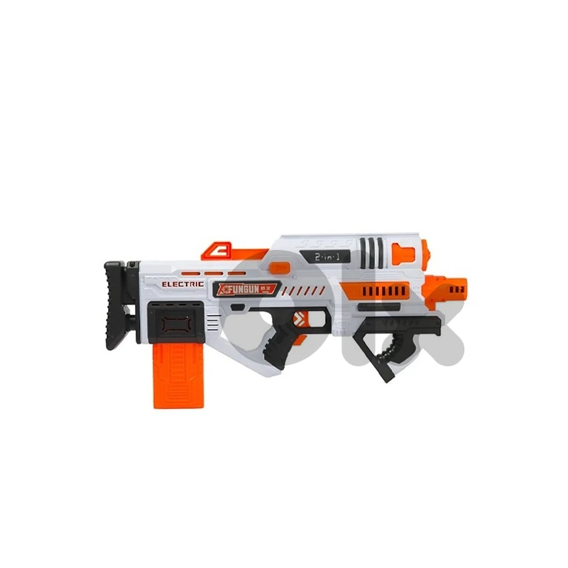 Kids 2-in-1 Electric Power Blaster with Soft Bullets - مسدس كهربائي