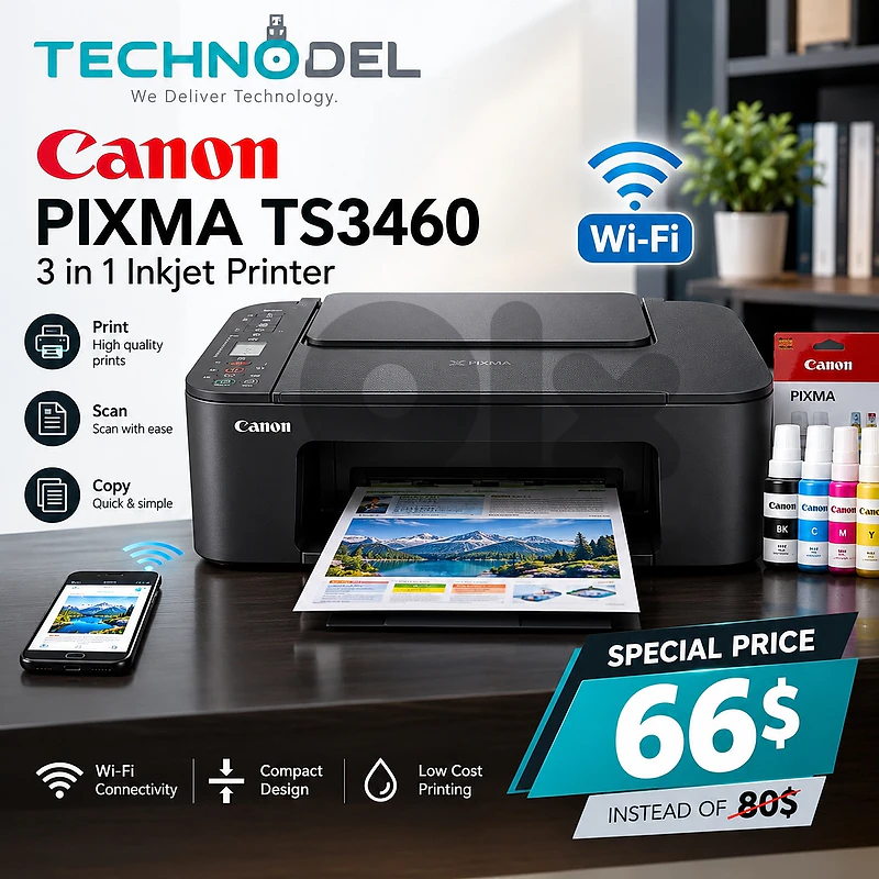 CANON TS3460  3 IN 1 Wifi Printer