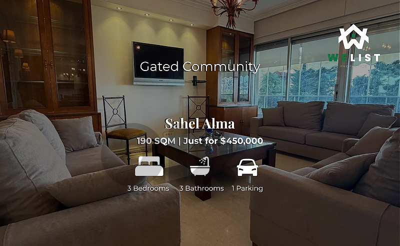 Apartment for sale in Sahel Alma شقة للبيع في ساحل علما