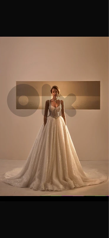 فستان عرس wedding dress مع طرحة