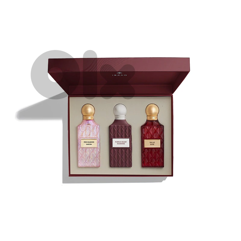 Ibrahim AlQurashi Diamond Maroon Box Gift Set 3 x 75 mL (Unisex) Ibrahim AlQurashi Diamond Maroon Box Gift Set 3 x 75 mL (Unisex)