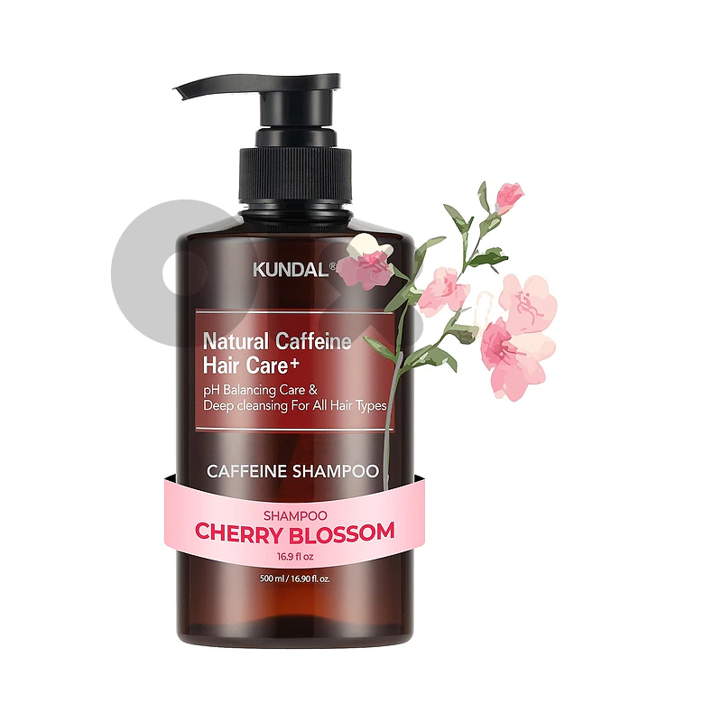Kundal Caffeine Shampoo Cherry Blossom 500 mL