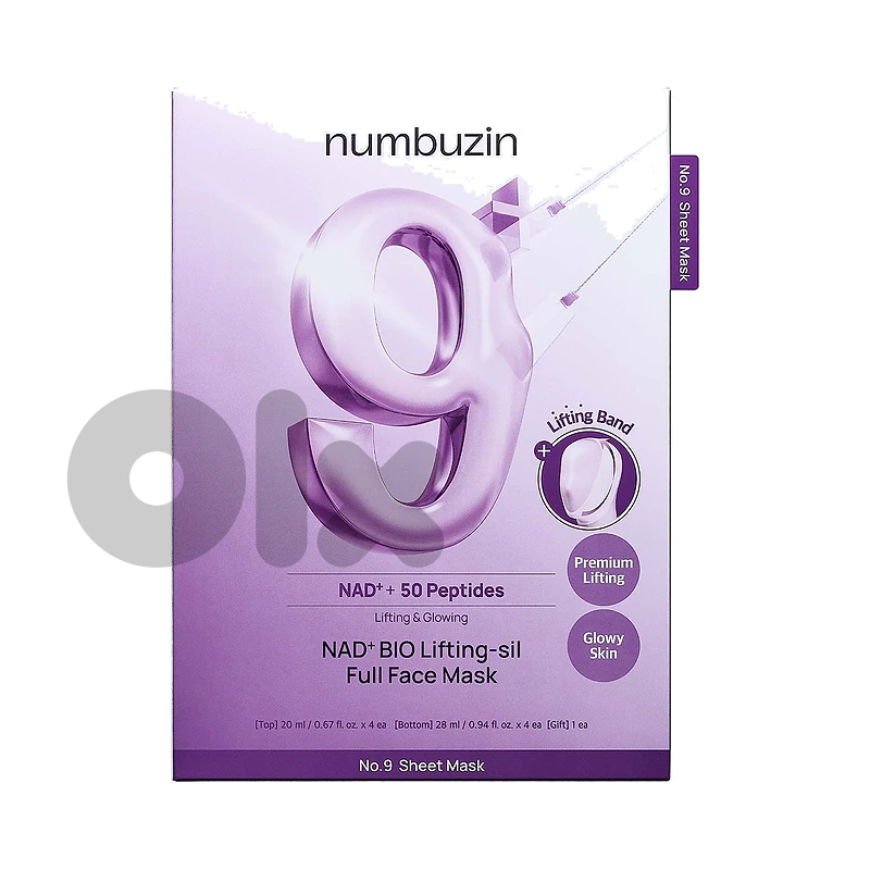 Numbuzin No.9 NAD+ Bio Lifting-sil Full Face Mask (4 sheets)
