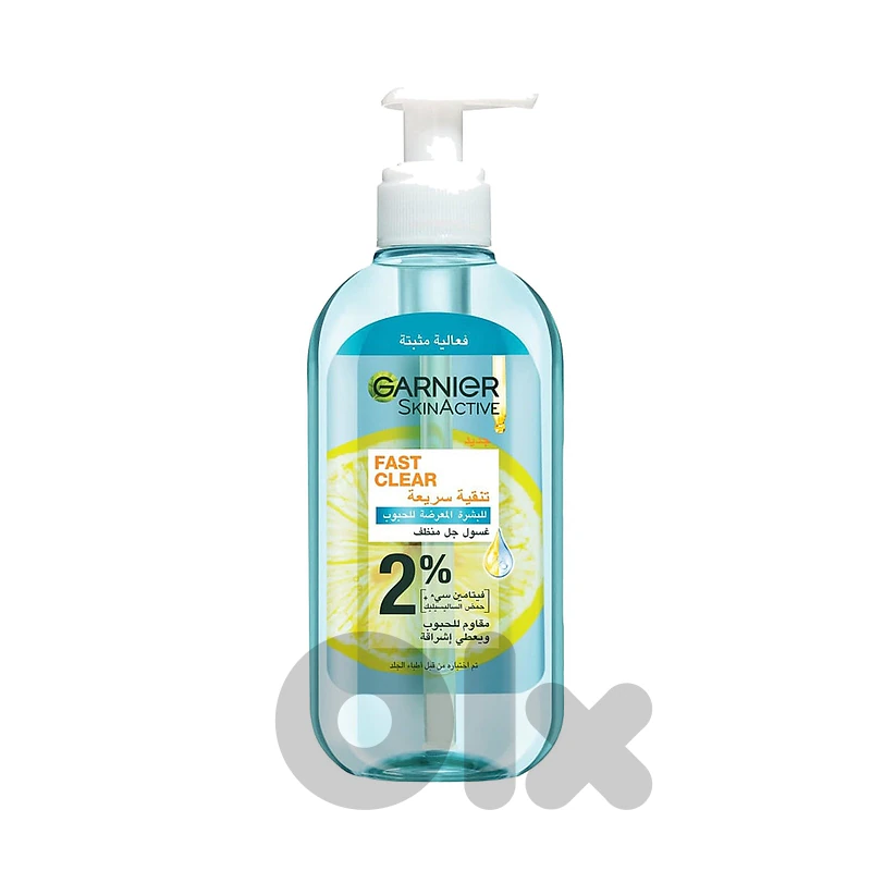 Garnier SkinActive Fast Clear Gel Wash 2% Salicylic Acid + Vitamin C 200 mL