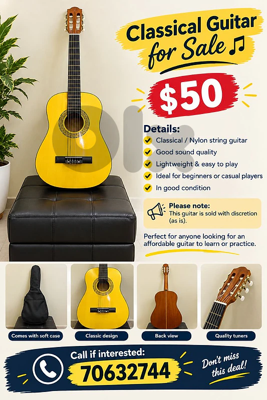 Classical guitar for sale