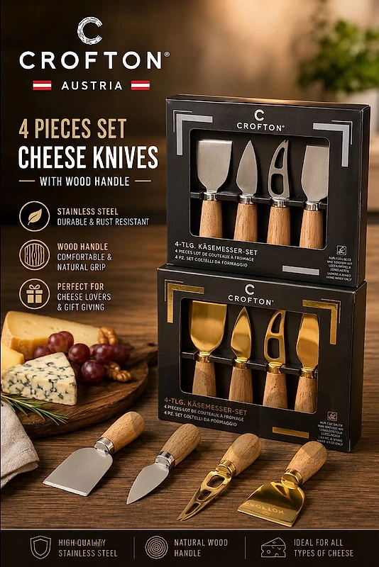 cheese knives color:gold&silver