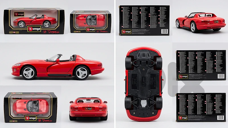 Bburago 1/18 Dodge Viper RT/10 Die-cast Model Car