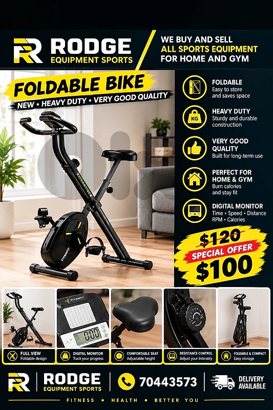 Foldable byke new heavy duty very good quality