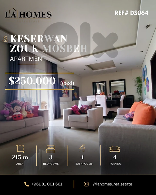 apartment for sale in zouk mosbeh شقة للبيع في زوق مصبح apartment for sale in zouk mosbeh شقة للبيع في زوق مصبح