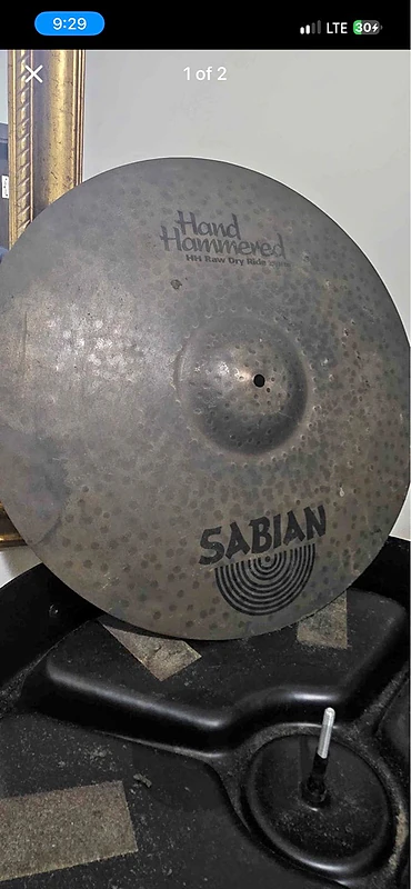 sabian cymbal ride dark raw Hand hammered