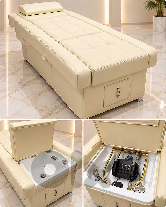 facial and hair spa bed with pedicure jacuzzi with all the equipments facial and hair spa bed with pedicure jacuzzi with all the equipments