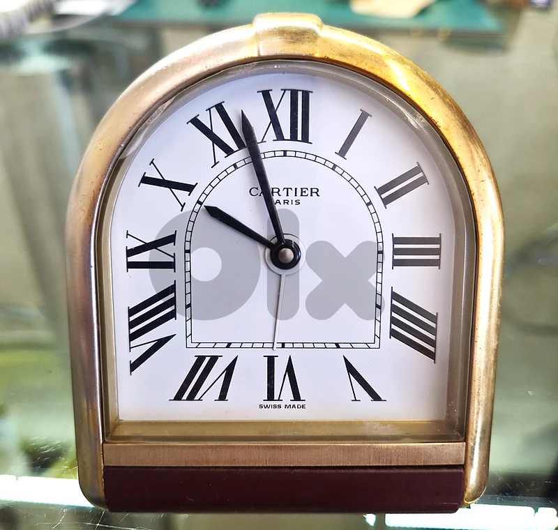Cartier Romane Pendulette Quartz Alarm Desk Clock