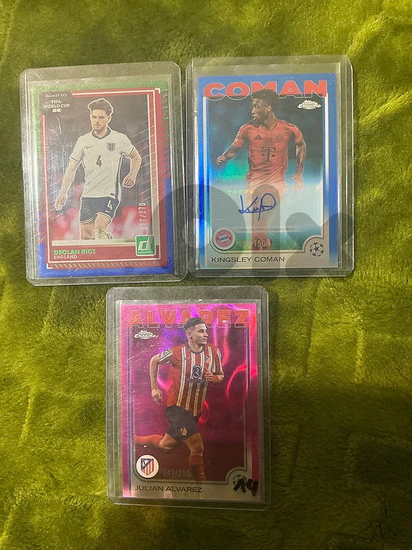 topps and panini numbered plus auto coman