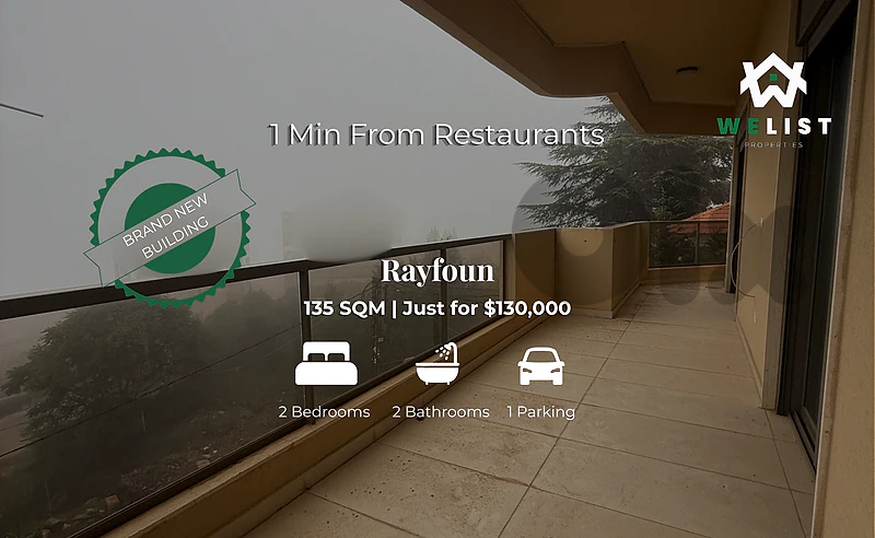 Apartment for sale in Rayfoun شقة للبيع في منطقة ريفون