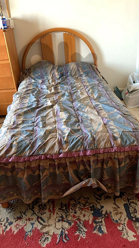 Used beds with large nightstand