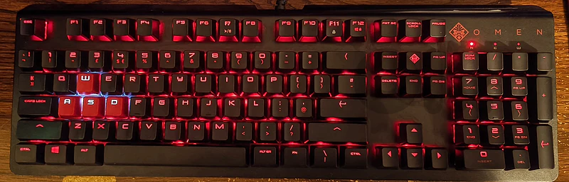 Omen Hp  Gaming Mechanical keyboard like new