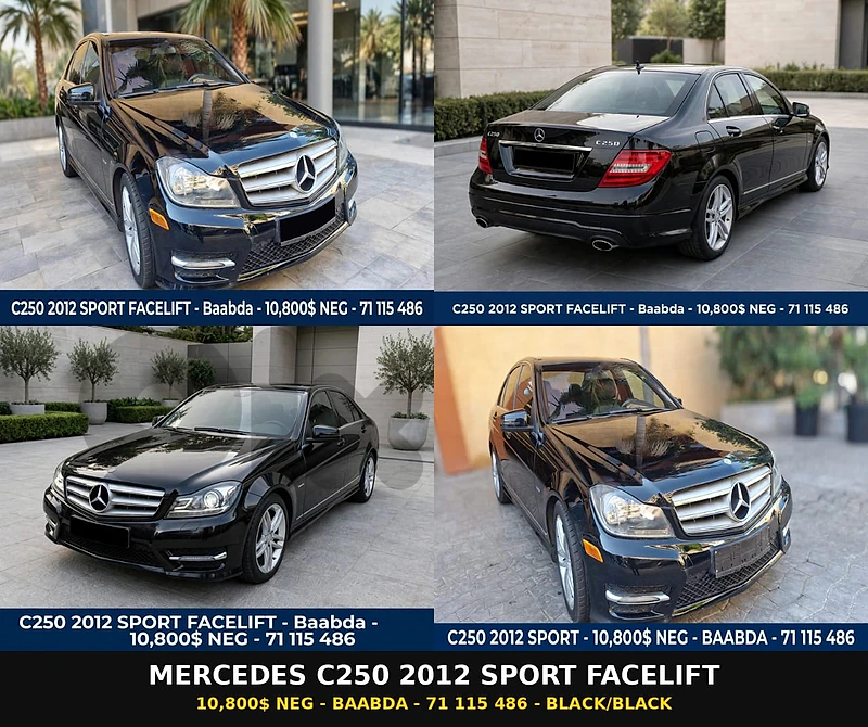 Mercedes-Benz C250 Sport Facelift 2012 – Excellent Condition