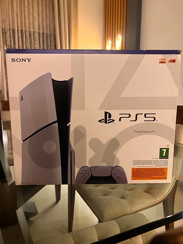 PS5 Slim 1TB Disc Edition (Like New) + 4 Games & Cooling Stand