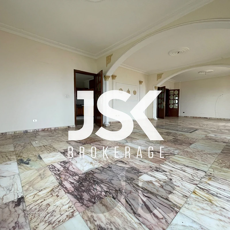 L23205 Spacious Apartment With Sea View For Sale in Dawhit El Hoss