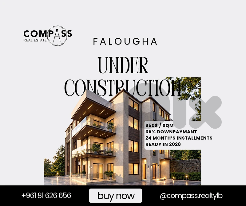 Apartments for sale in Falougha still under construction