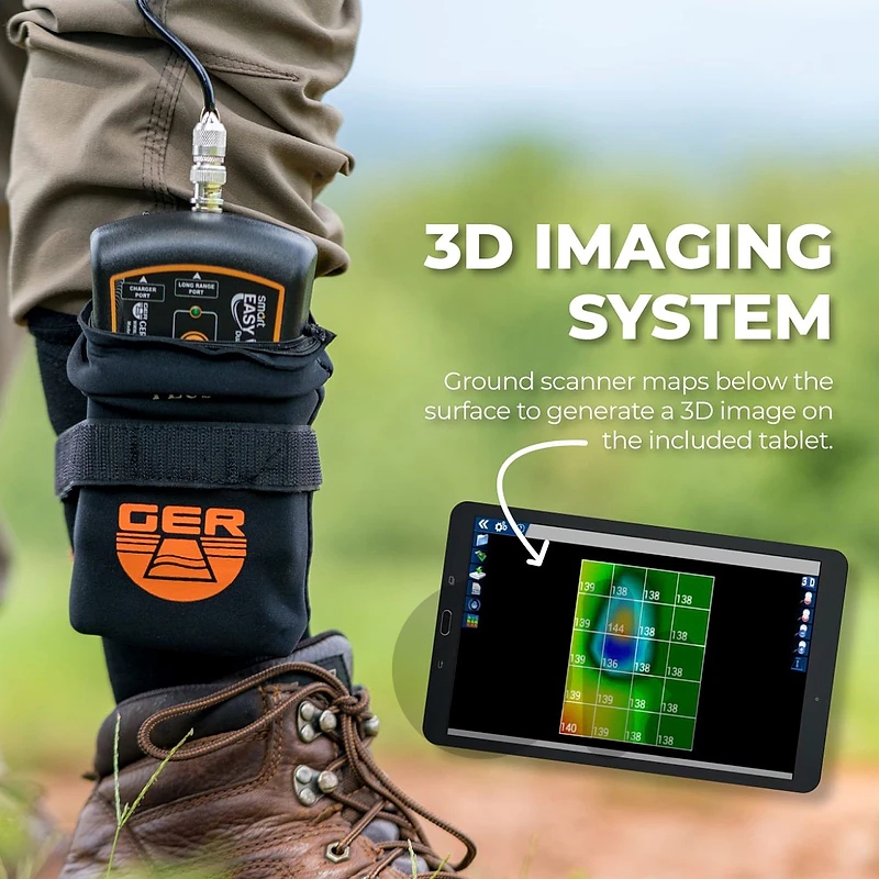 easy way نفحص من خلال جهاز تصويري تحت الارض metal detector