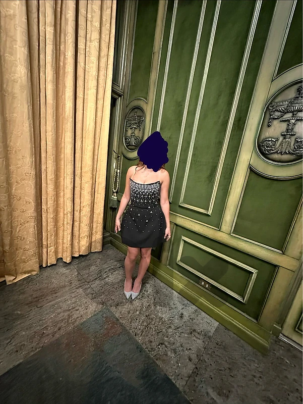 short black royal dress