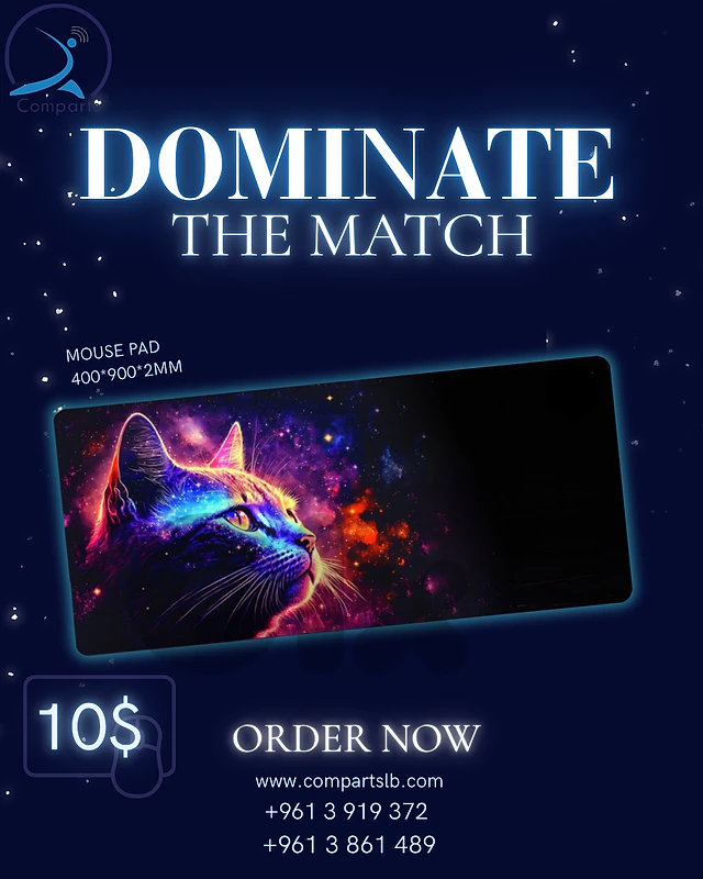 Space Cat Gaming Mouse Pad (400x900x2mm)