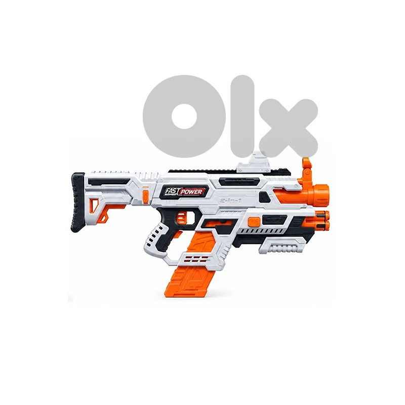 Kids Dual-Mode Power Blaster with Soft Bullets & Effects -مسدس للأطفال