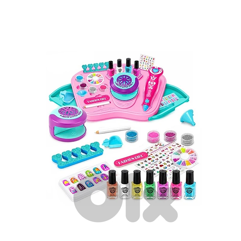 Kids DIY Beauty Toy Nail Polish Kit - طقم طلاء أظافر وتجميلي للأطفال