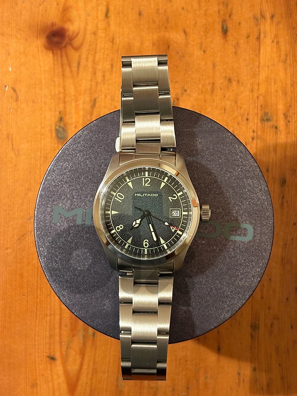 Militado quartz watch (seiko alpinist copy).