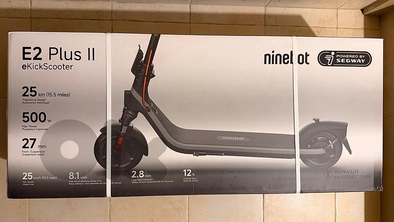 Segway Ninebot eKickScooter E2 Plus II - Brand New