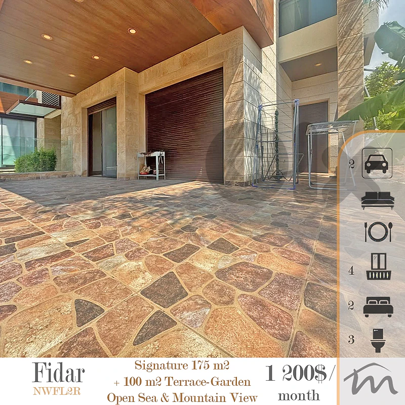 Fidar | Signature 175m² + 100m² Terrace-Garden | Furnished | Sea View