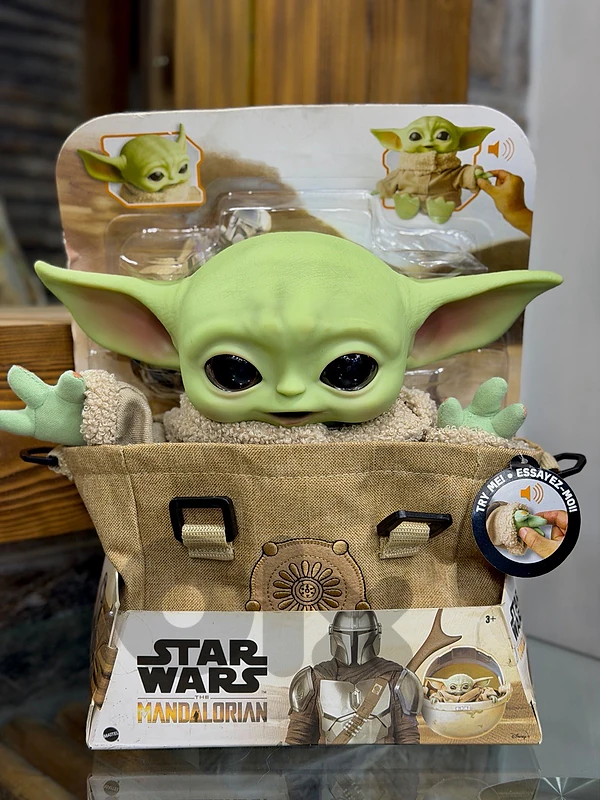 Mattel Star Wars Grogu (Baby Yoda) interactive plush.