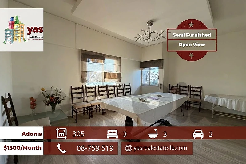 Adonis 305m2 | Semi Furnished | Rent | Prime Location | VIew | EH/RH