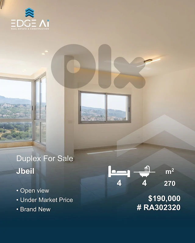 Brand-New Duplex for Sale | Eddeh – Jbeil
 #RA302320