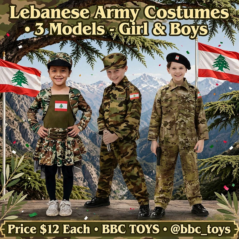 boys and girls army costume