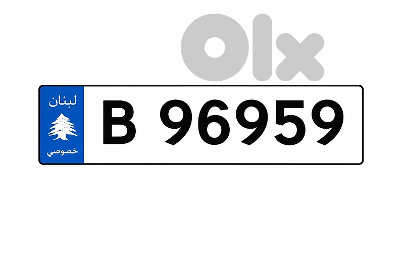 Special 5 Digits Car Plate Number