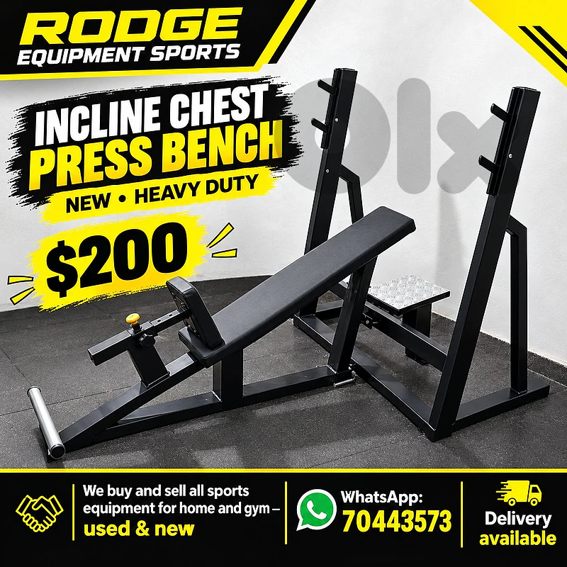 Incline chest press benche new heavy duty