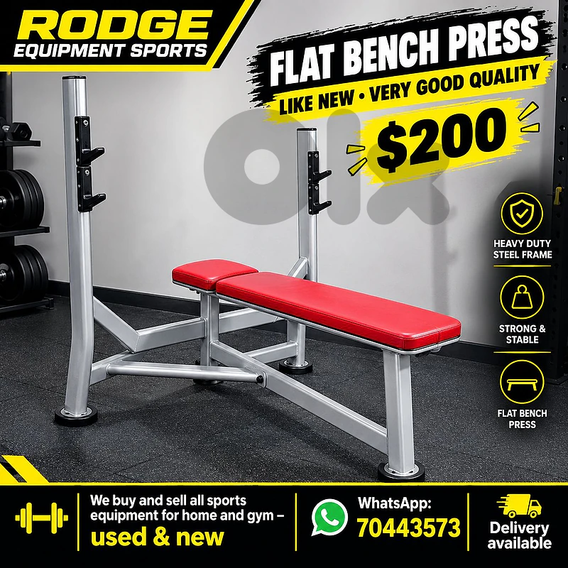 Flat bench press like new very good quality