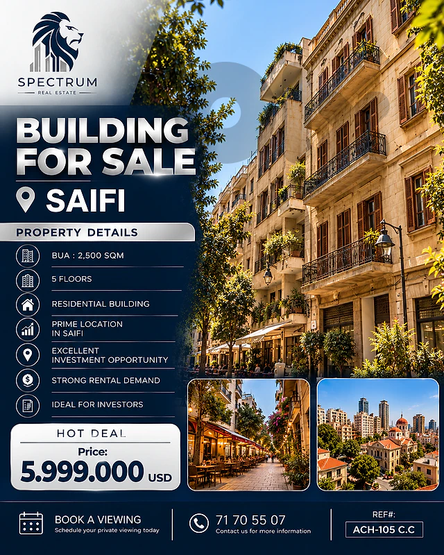 INVEST IN SAIFI PRIME ! FULL BUILDING FOR SALE | ACH-105