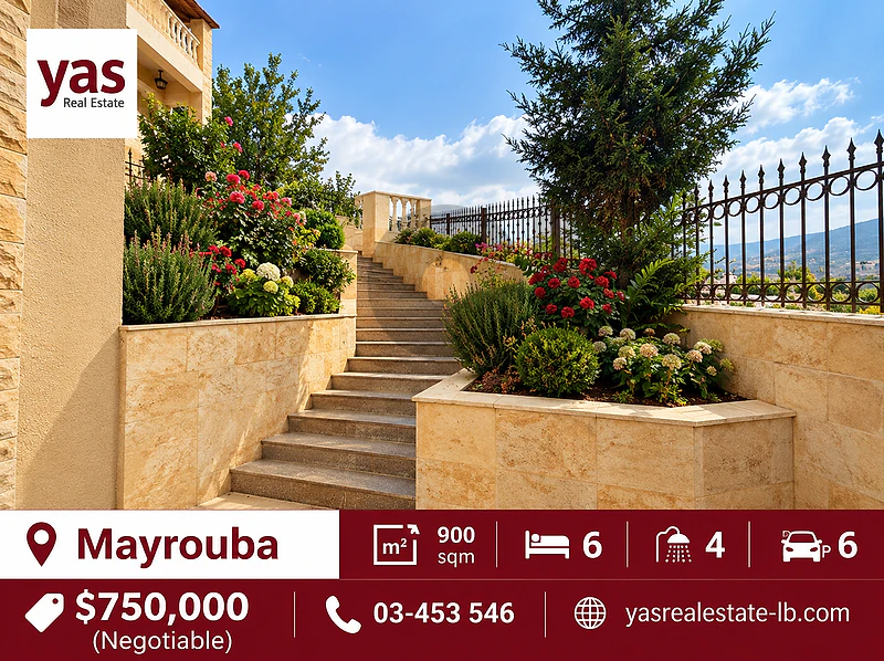 Mayrouba 900m2 | Garden | Villa | Partly Furnished | KH |