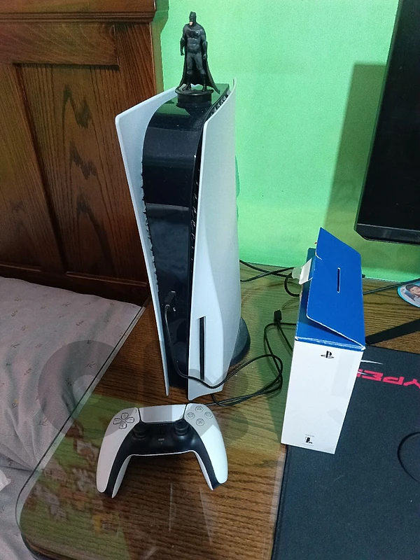 PS5 with controller